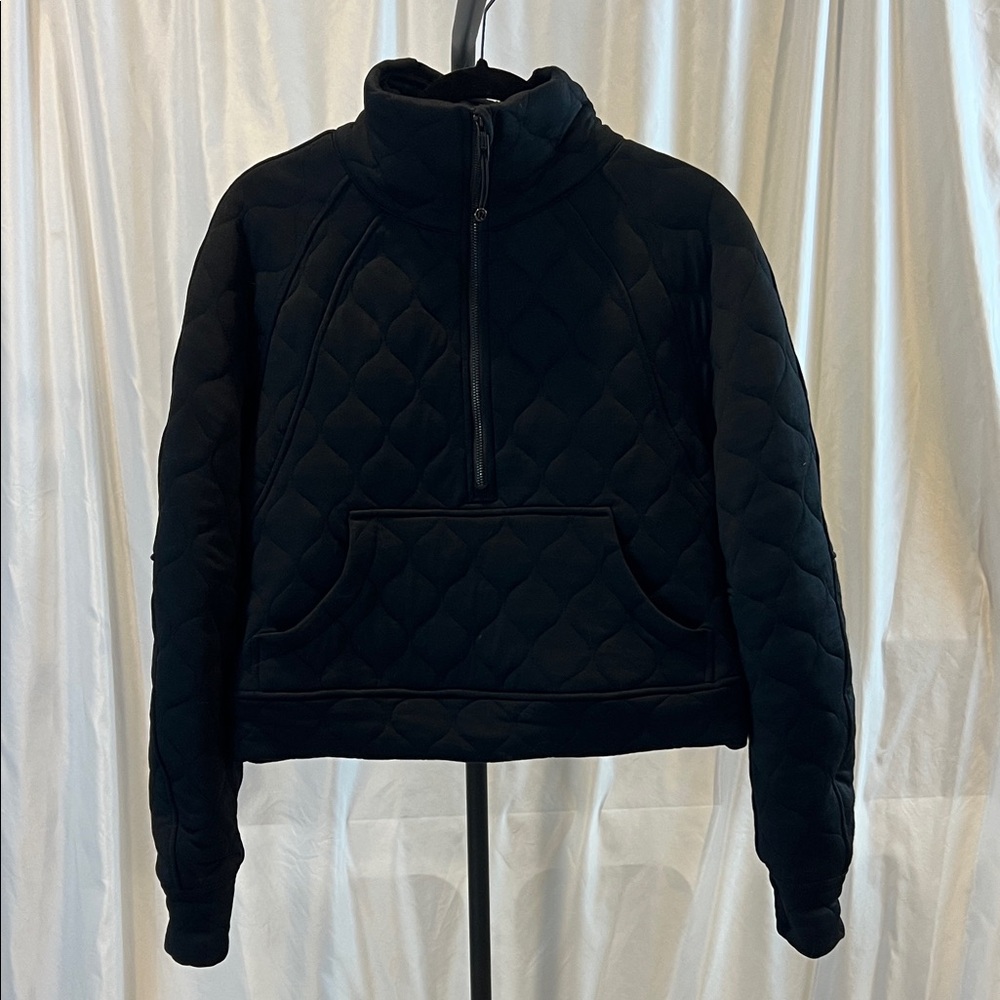 lululemon athletica Black Quilted 1/4 zip M/L